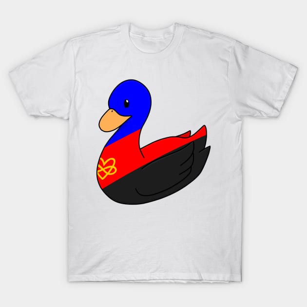 Polyamorous Duck T-Shirt by ceolsonart